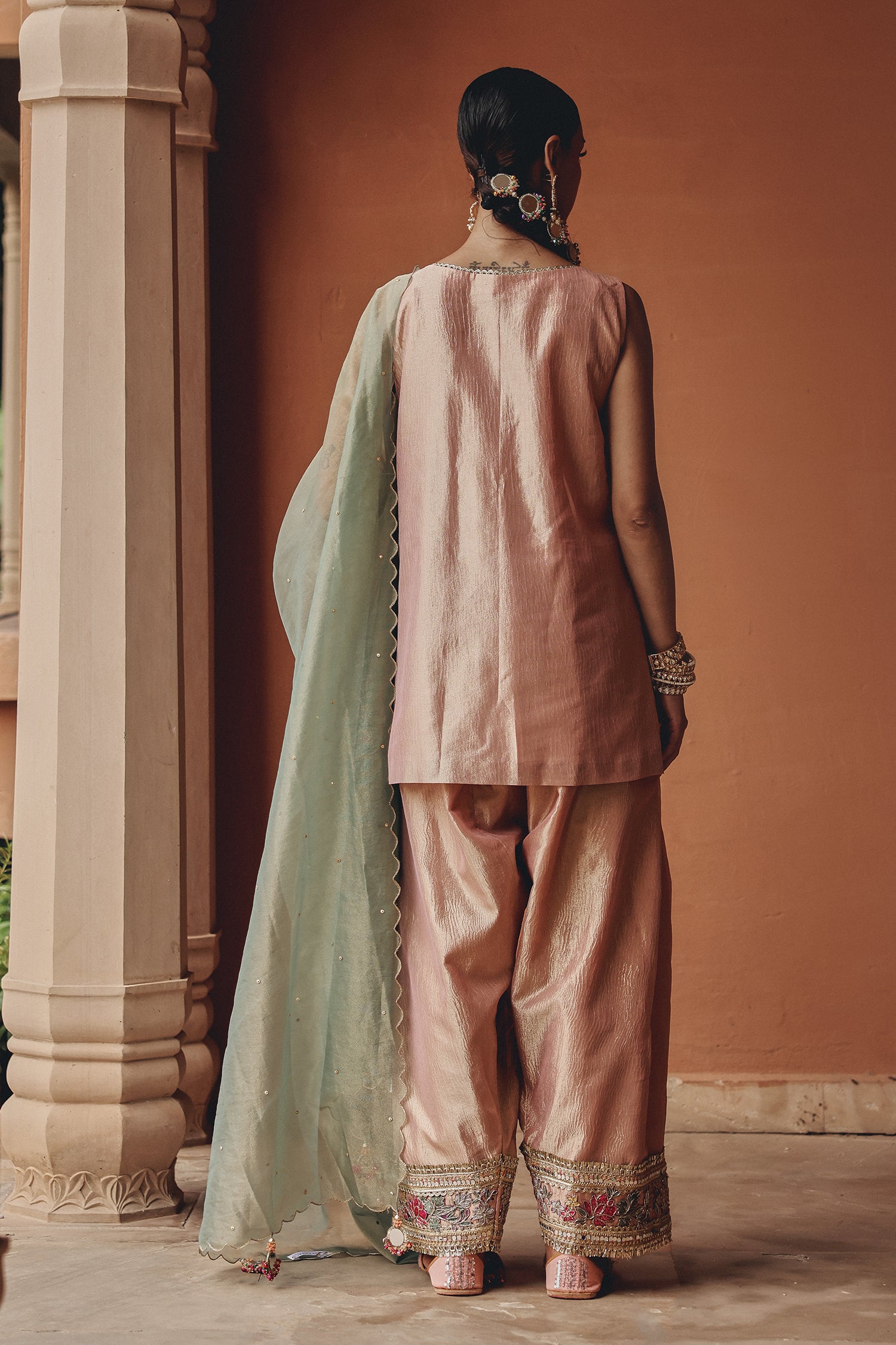Blush Bloom Sharara Set