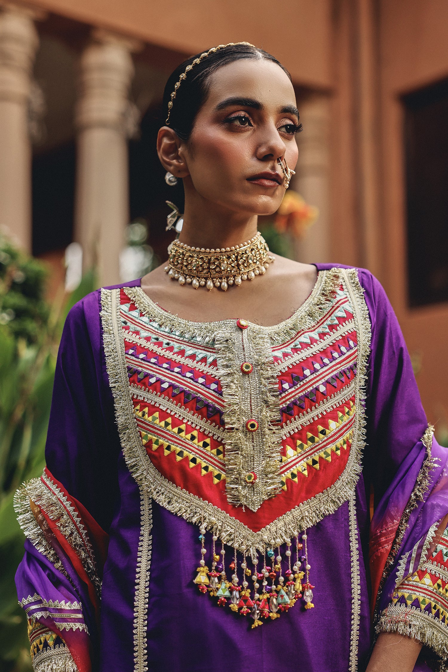 Phulkari Phool Sharara Set