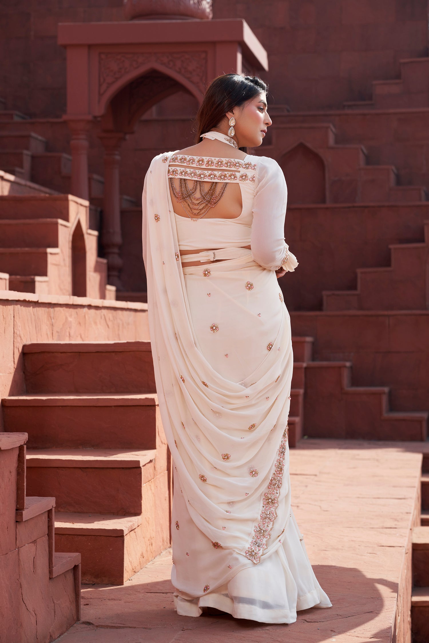 Pink Empress Saree