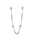 Blue Baroque Combination Chain - Chrome