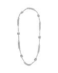 Blue Baroque Combination Chain - Chrome