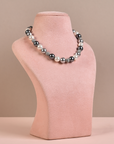 Swarovski Single - Silver, Dark Silver & White