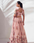Dramatic One Shoulder Lehenga Set