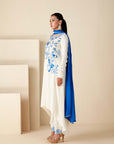 Intricately Sequin Embroidered Anarkali with Ombre Pleated Flare