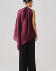 Dark Plum Drape Top