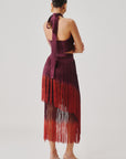 Hope Halter in Burgundy with Elastic Back