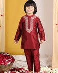 Threed Embroidery On Neck Line