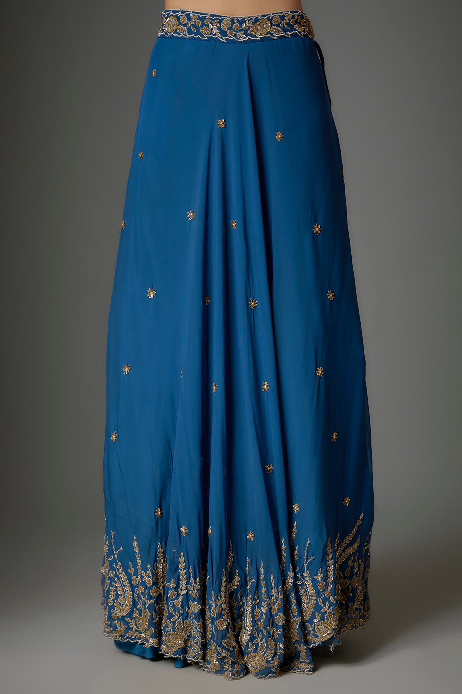 Royal Blue Sequins  Lehenga
