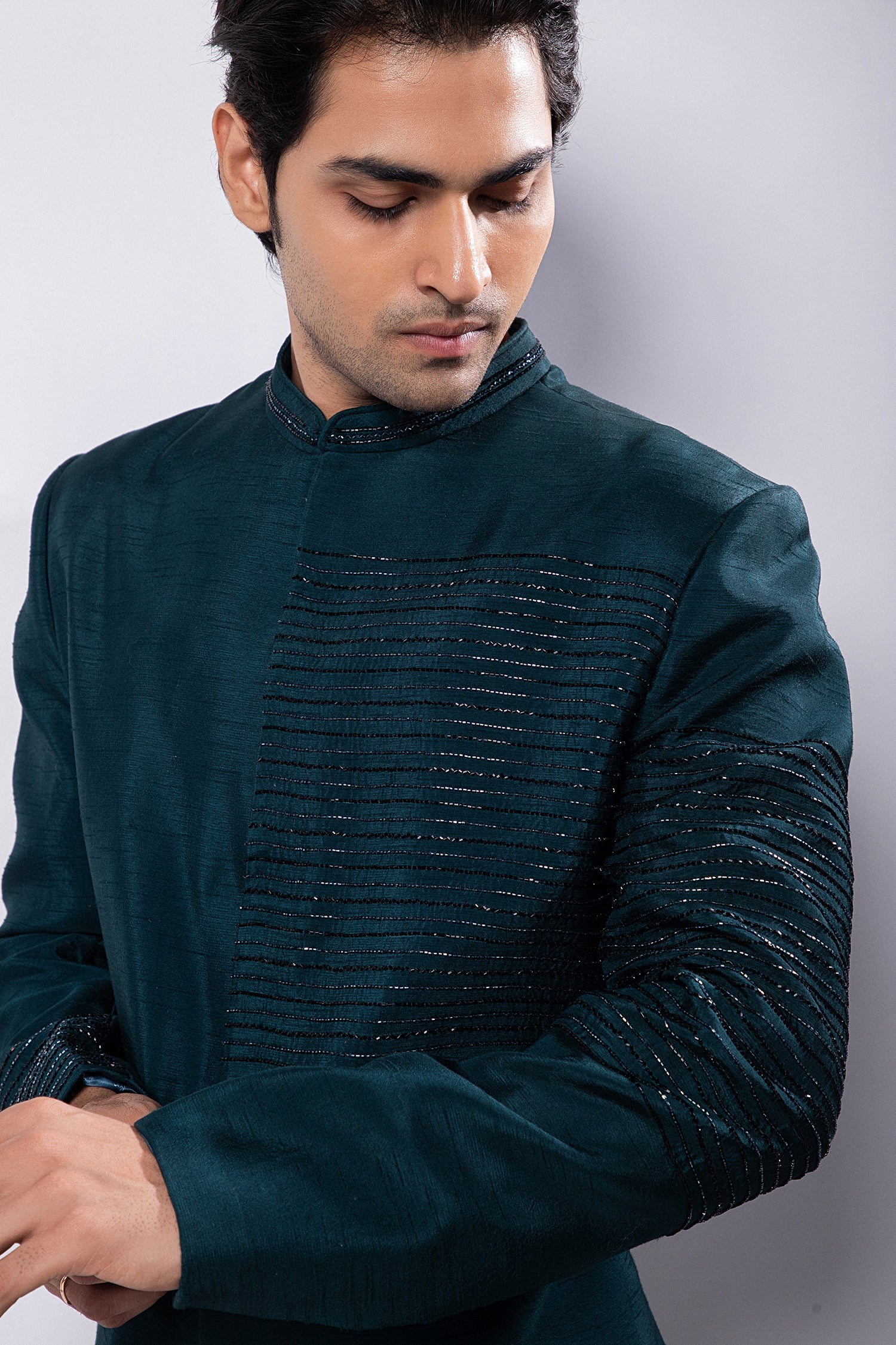Celik Bandhgala Set