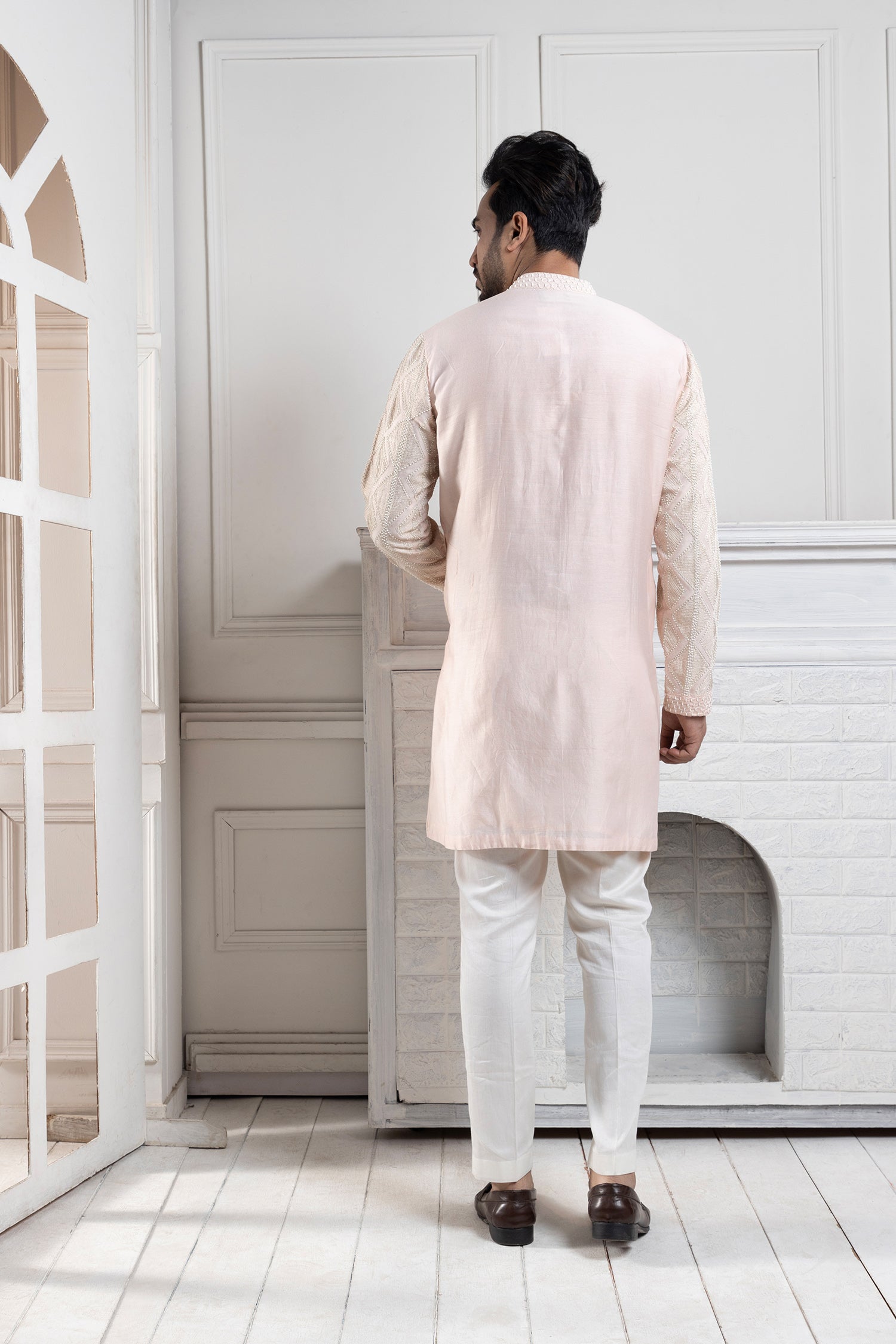 Heritage Blush Embroidered Kurta Set