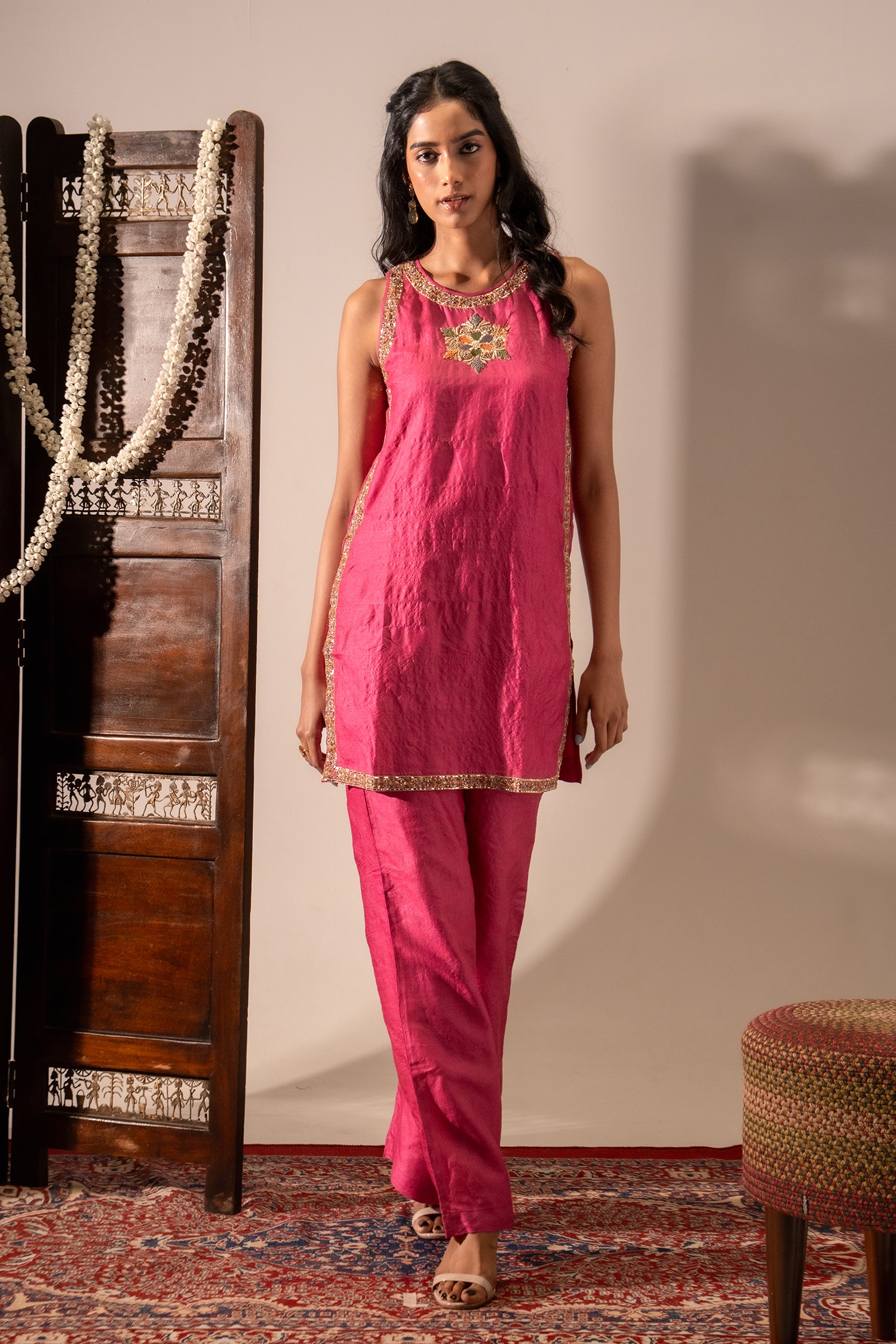 Magenta Pink Suit Set