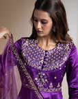 Purple Anarkali Set