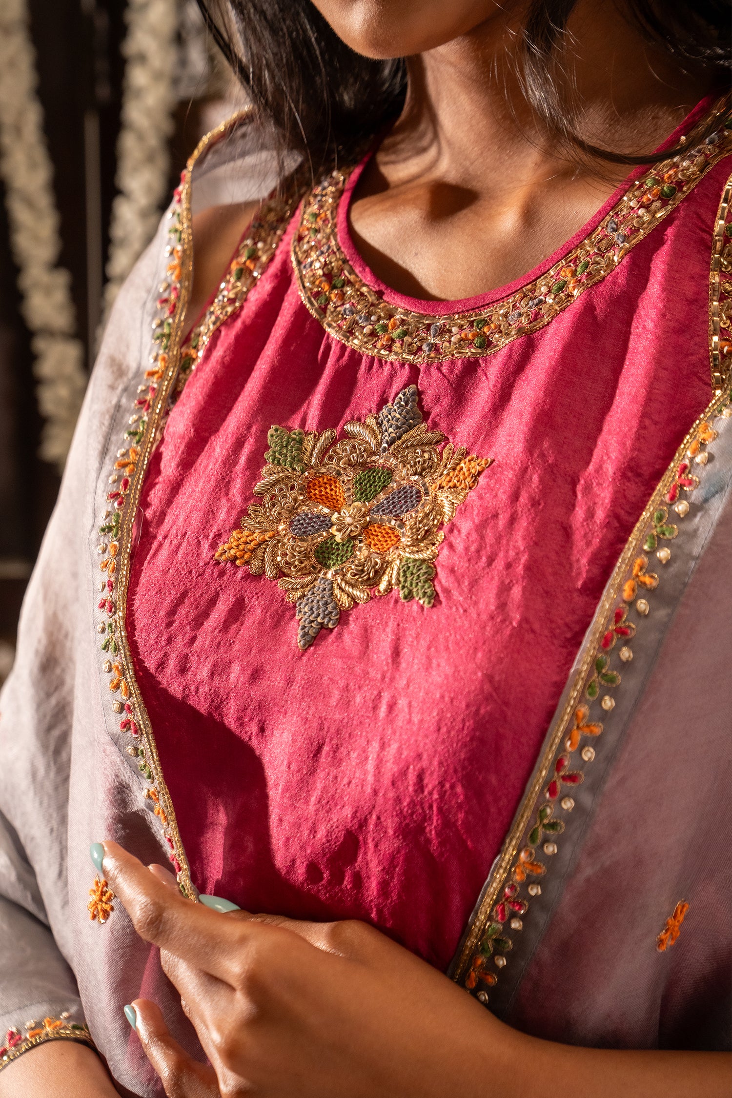 Magenta Pink Suit Set