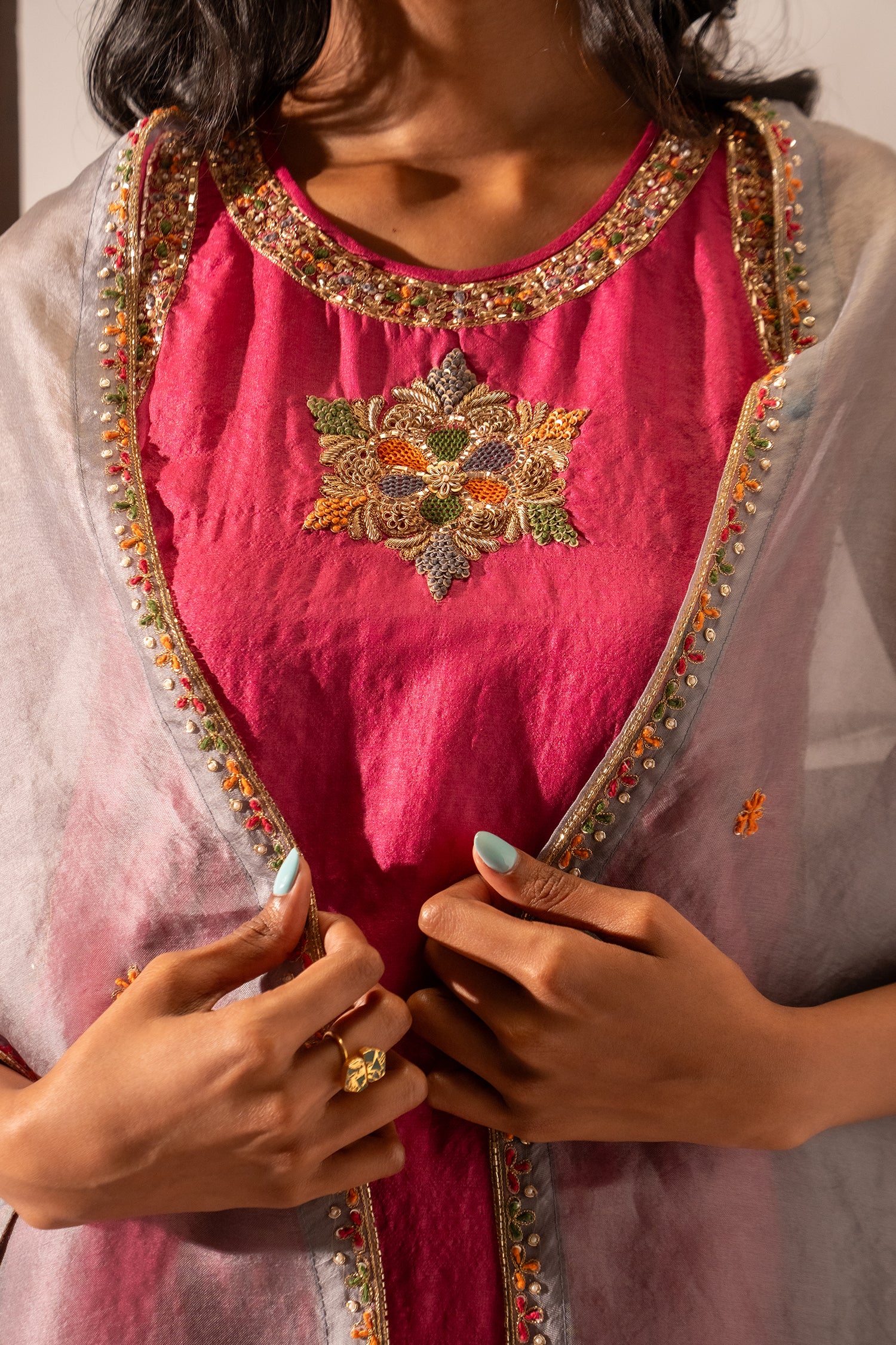 Magenta Pink Suit Set