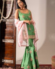 Green Gharara Set