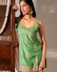 Green Gharara Set