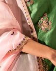 Green Gharara Set