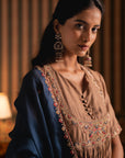 Bronze Anarkali Suit Set