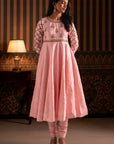 Baby Pink Anarkali Suit Set