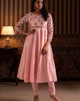 Baby Pink Anarkali Suit Set