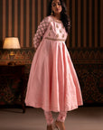Baby Pink Anarkali Suit Set