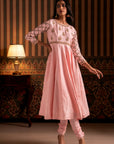 Baby Pink Anarkali Suit Set