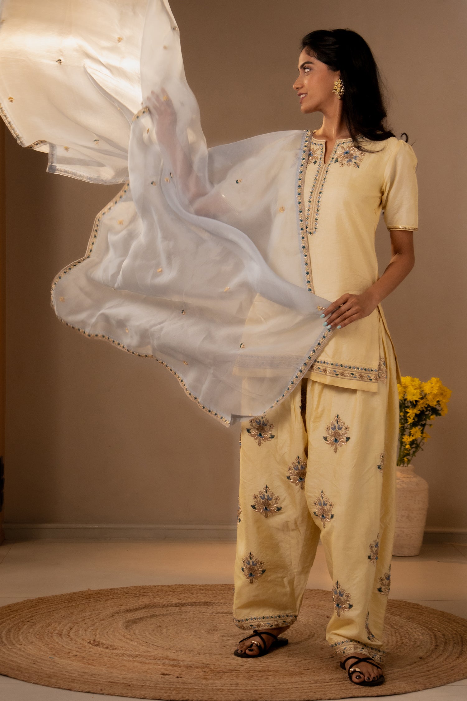 Butter Yellow Farsi Salwar Set