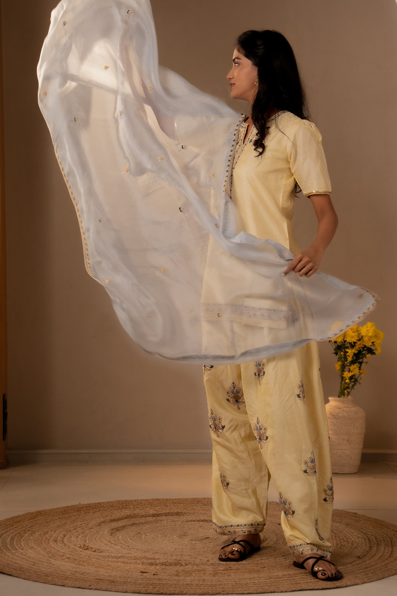 Butter Yellow Farsi Salwar Set