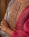 Grey Palazzo Suit Set