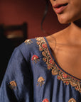Royal Blue Anarkali Suit Set