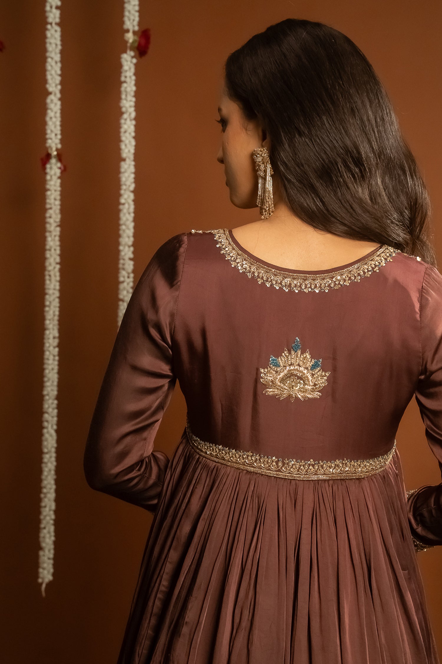 Brown Sharara Set