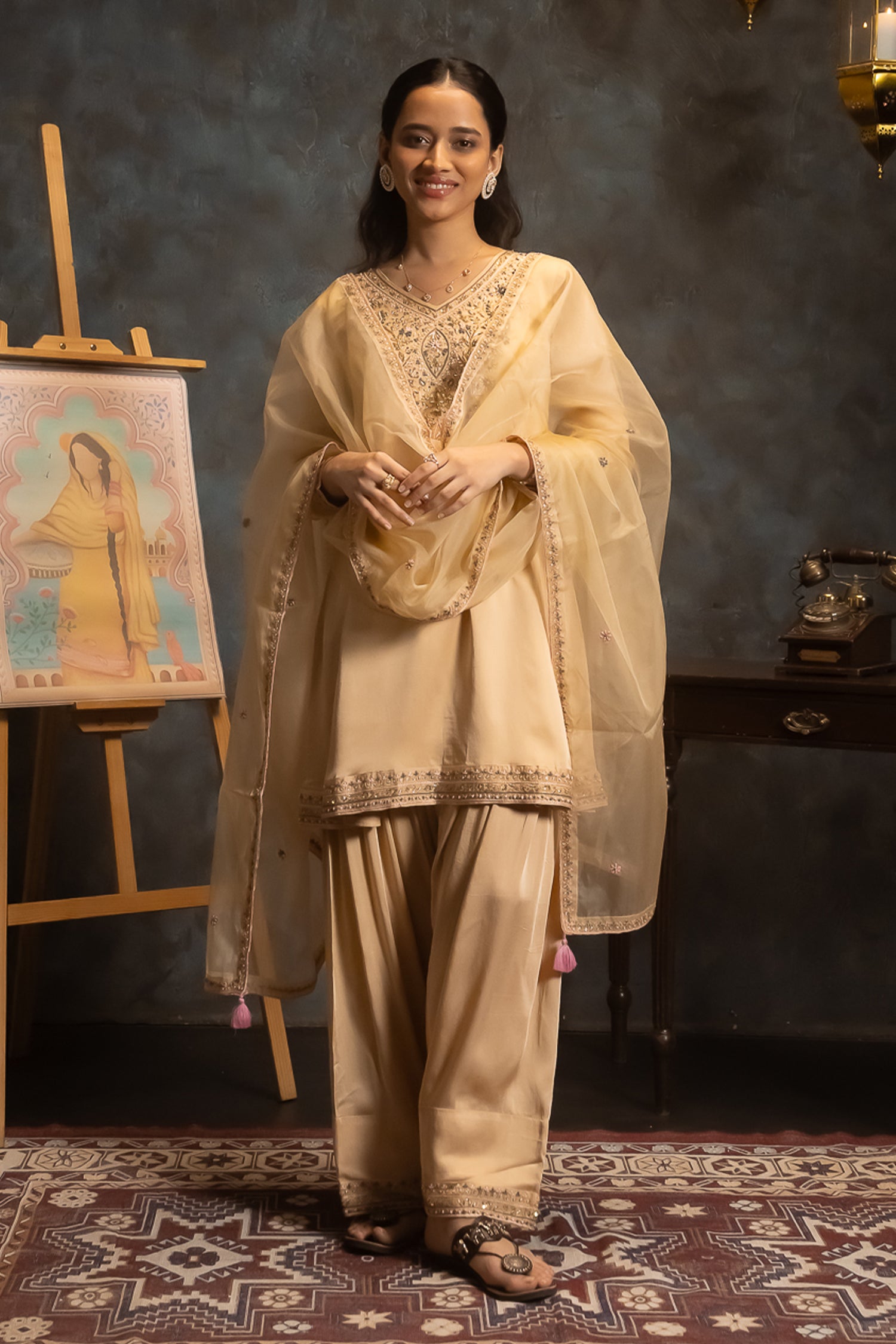 Butterscotch Punjabi Suit Set