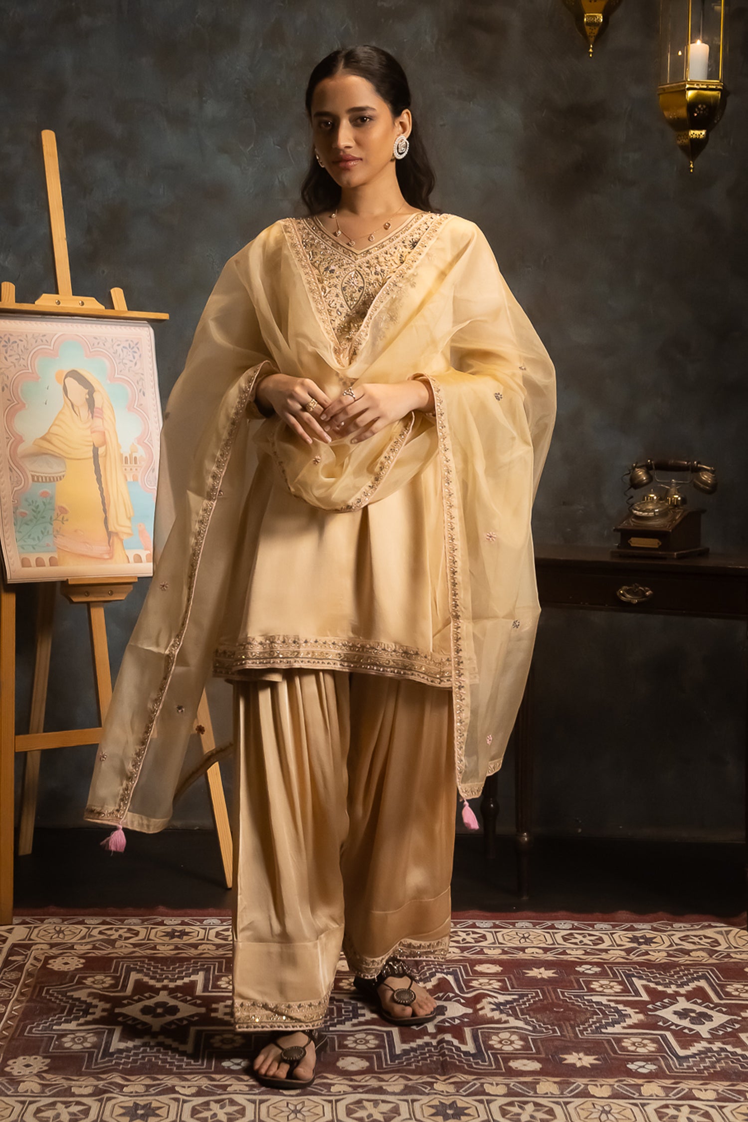 Butterscotch Punjabi Suit Set