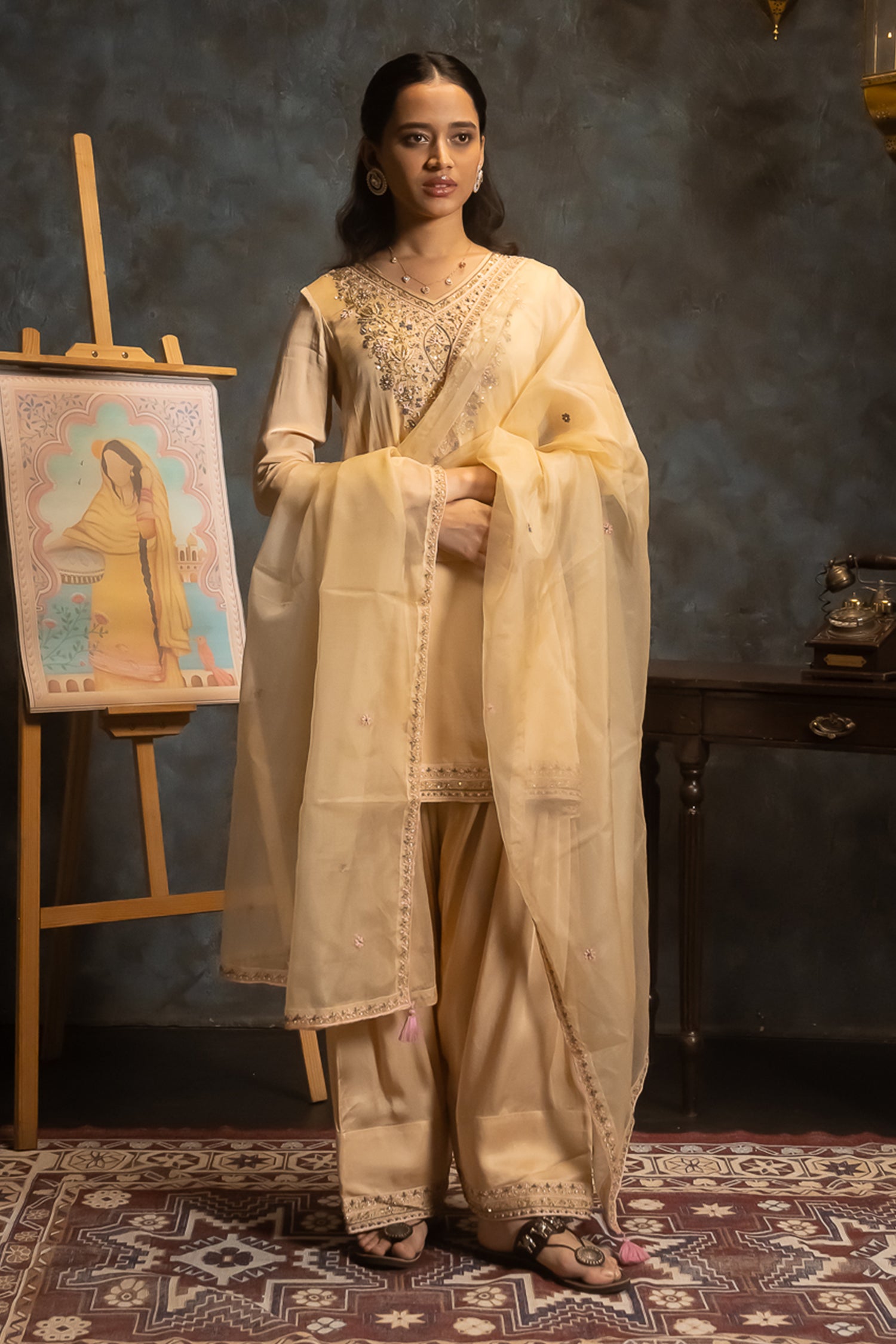Butterscotch Punjabi Suit Set