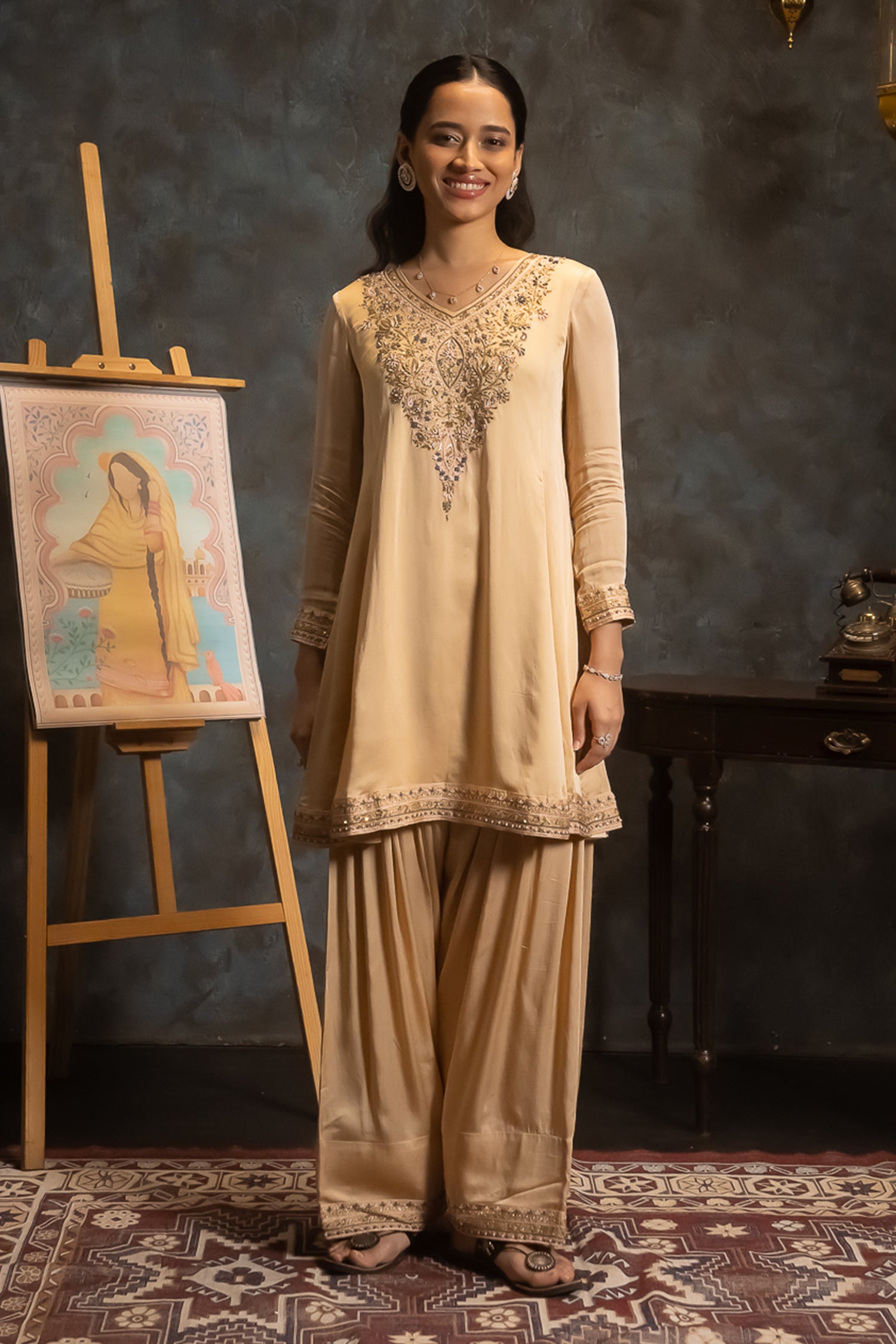 Butterscotch Punjabi Suit Set