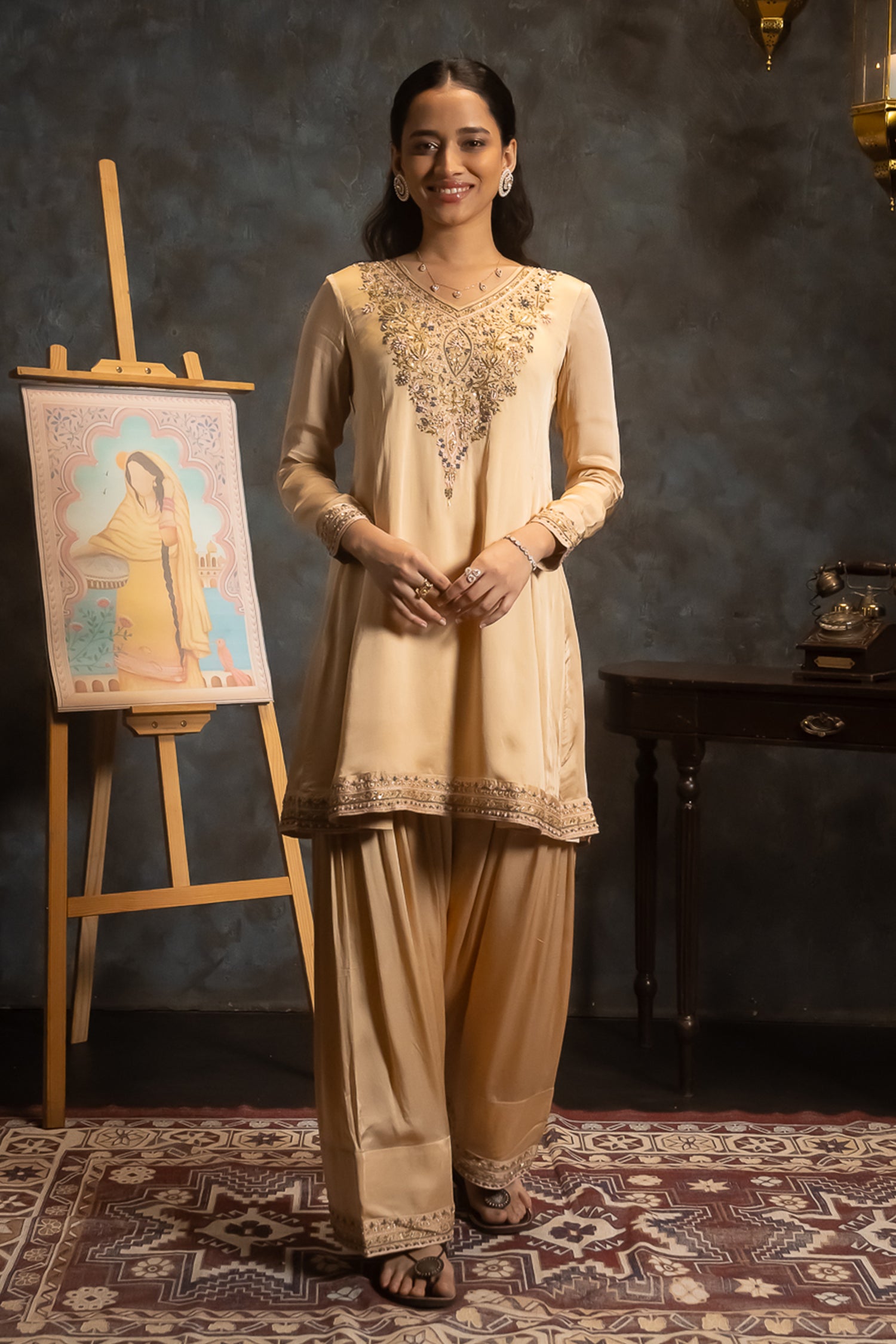 Butterscotch Punjabi Suit Set