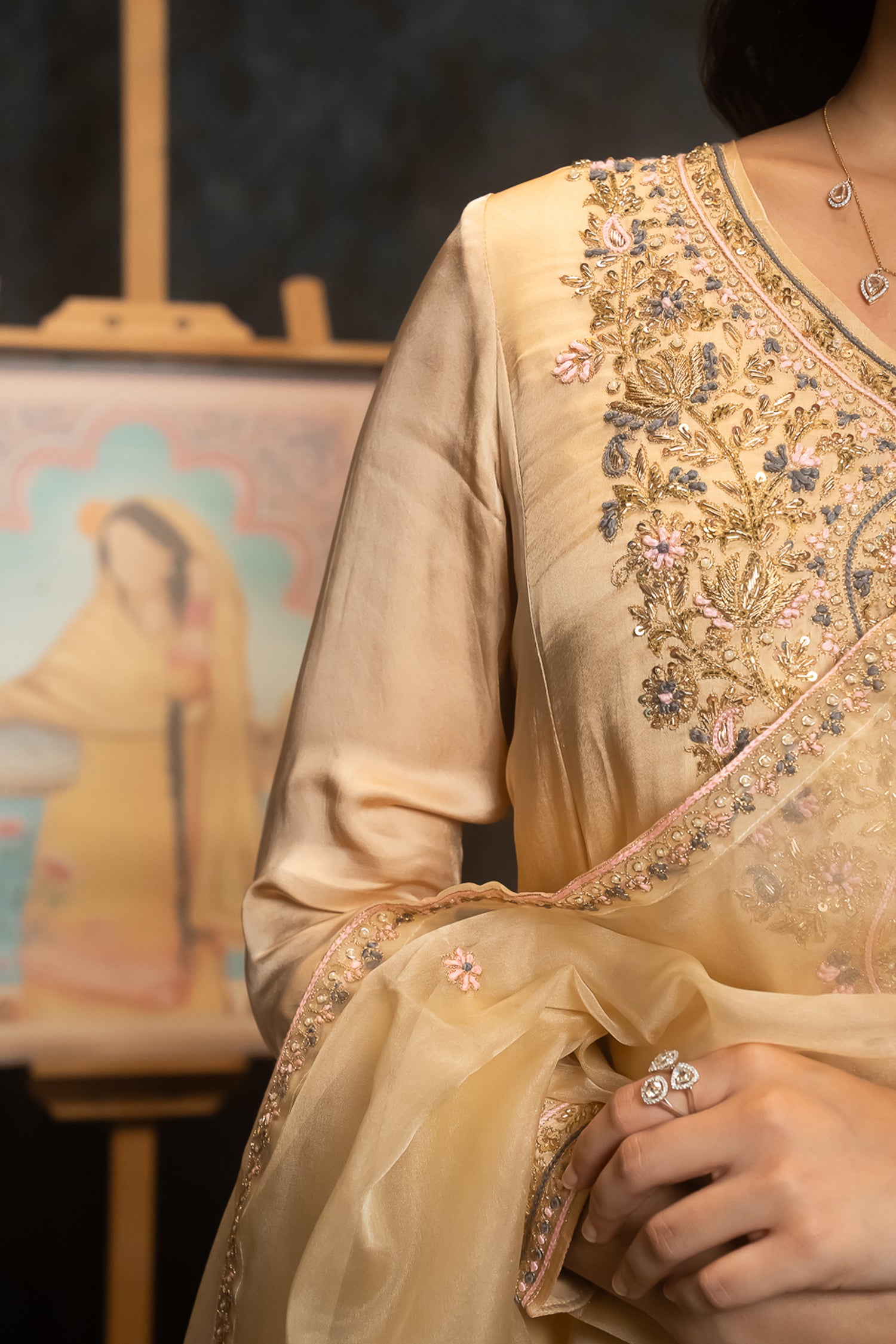 Butterscotch Punjabi Suit Set