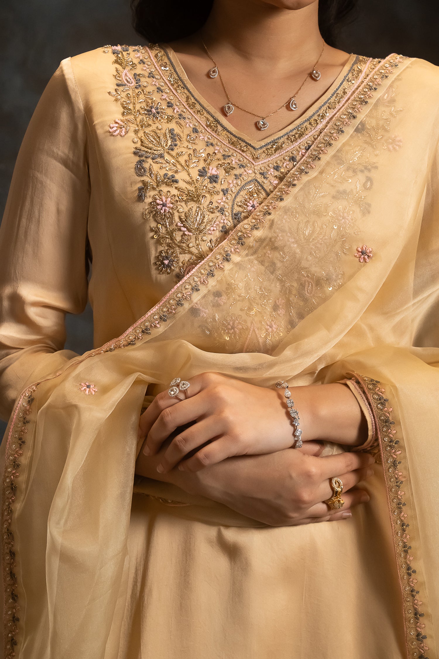 Butterscotch Punjabi Suit Set