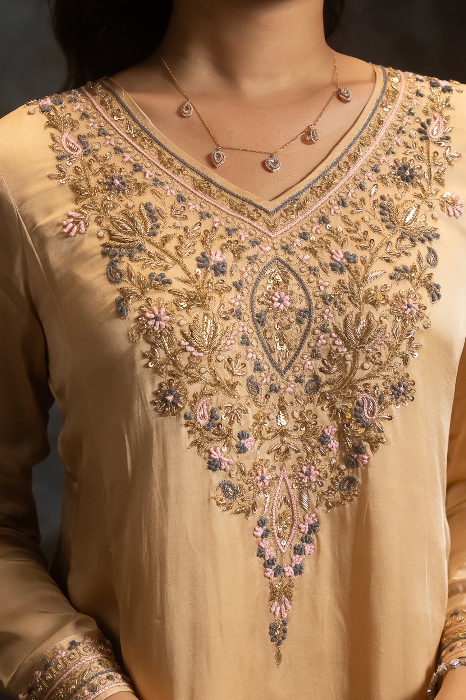 Butterscotch Punjabi Suit Set