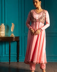 Pink Anarkali Suit Set