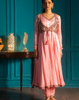 Pink Anarkali Suit Set