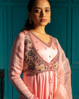 Pink Anarkali Suit Set