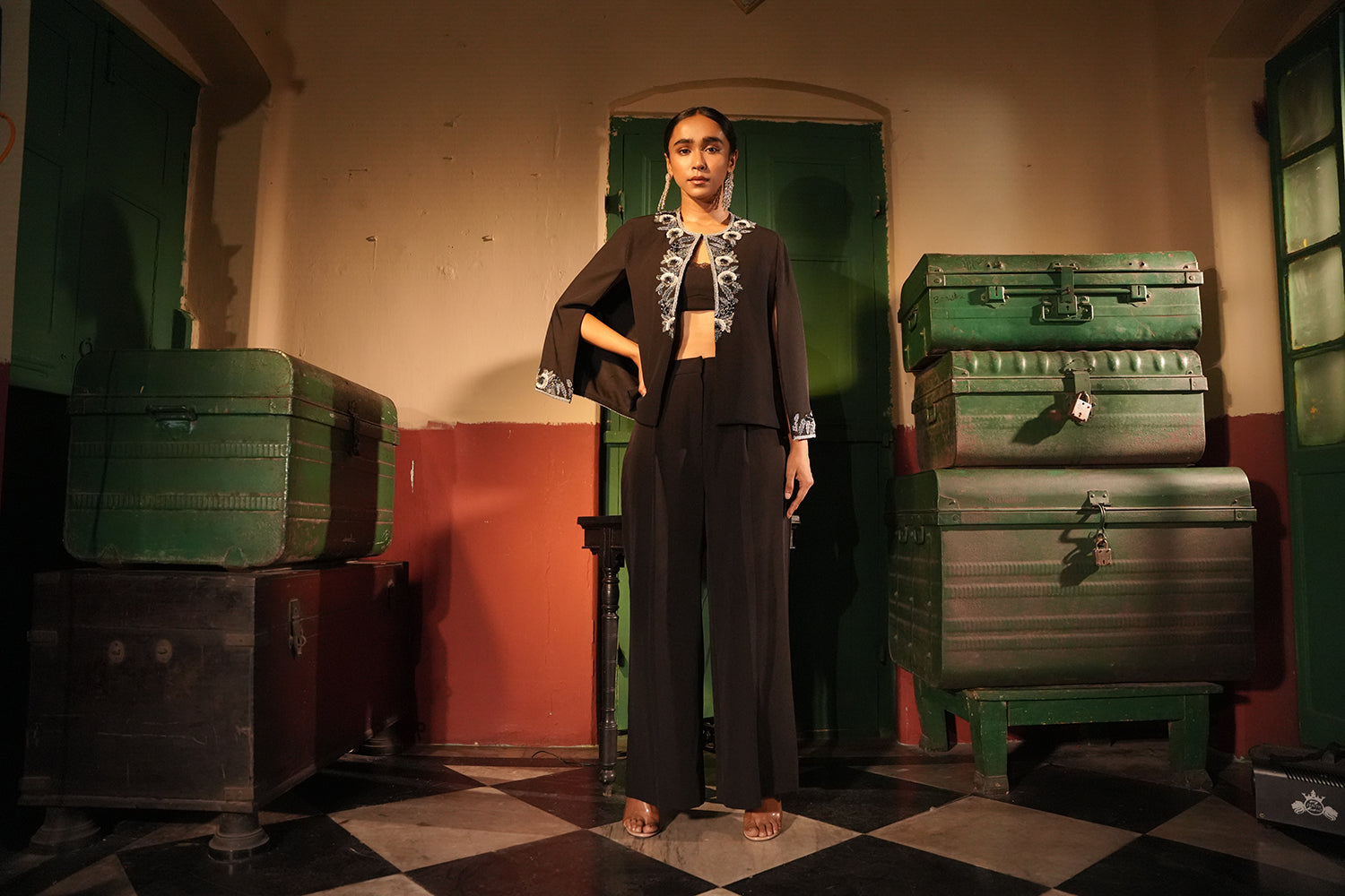 Zara Black Blazer Set