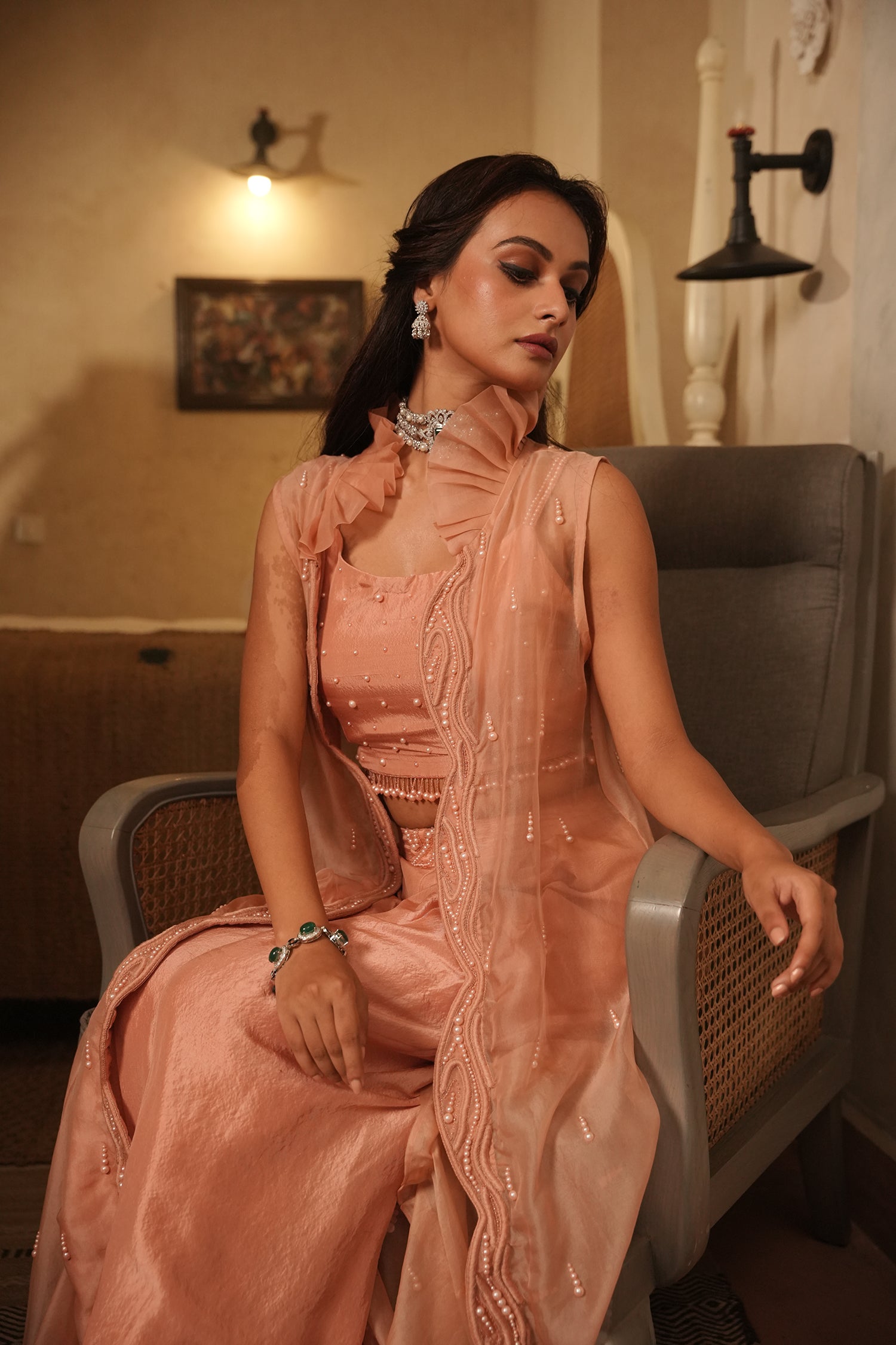 TT Jacket With Bustier And Pants