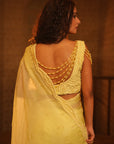TT Heavy Embroidery Blouse With Organza Saree