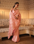 TT Heavy Embroidery Saree With Pain Blouse