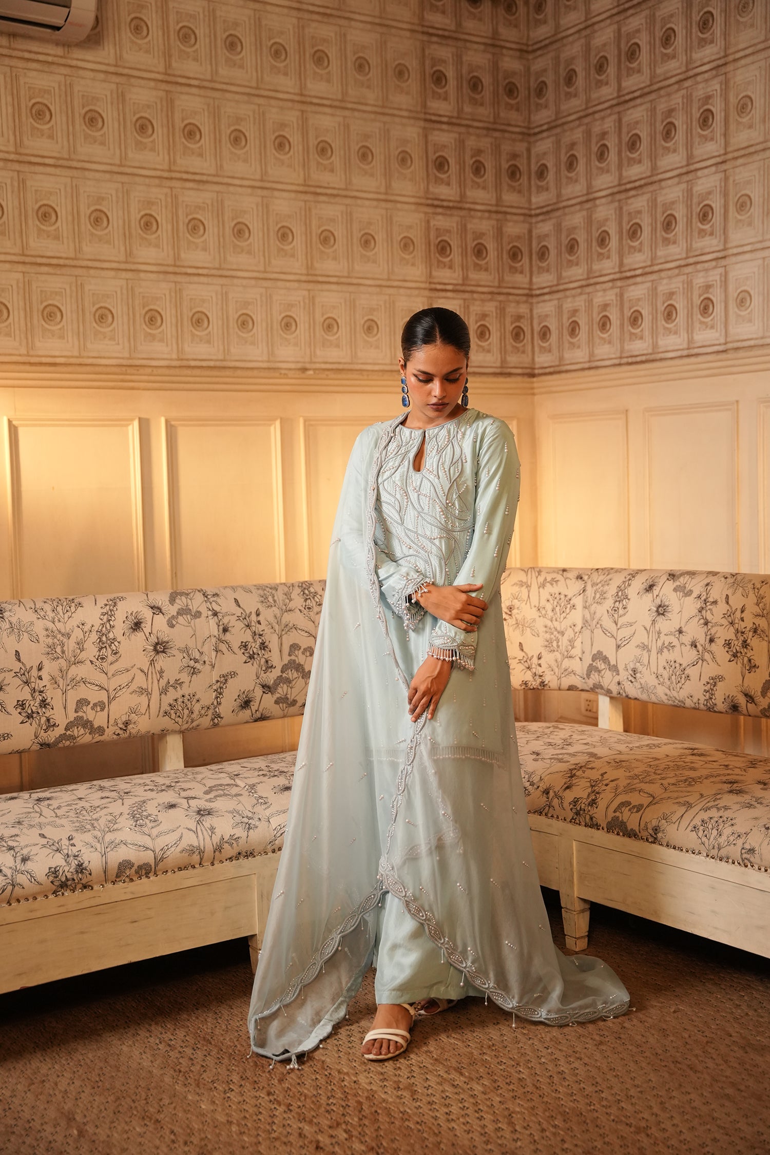 TT Short Kurta With Sharara Pants And Duppatta