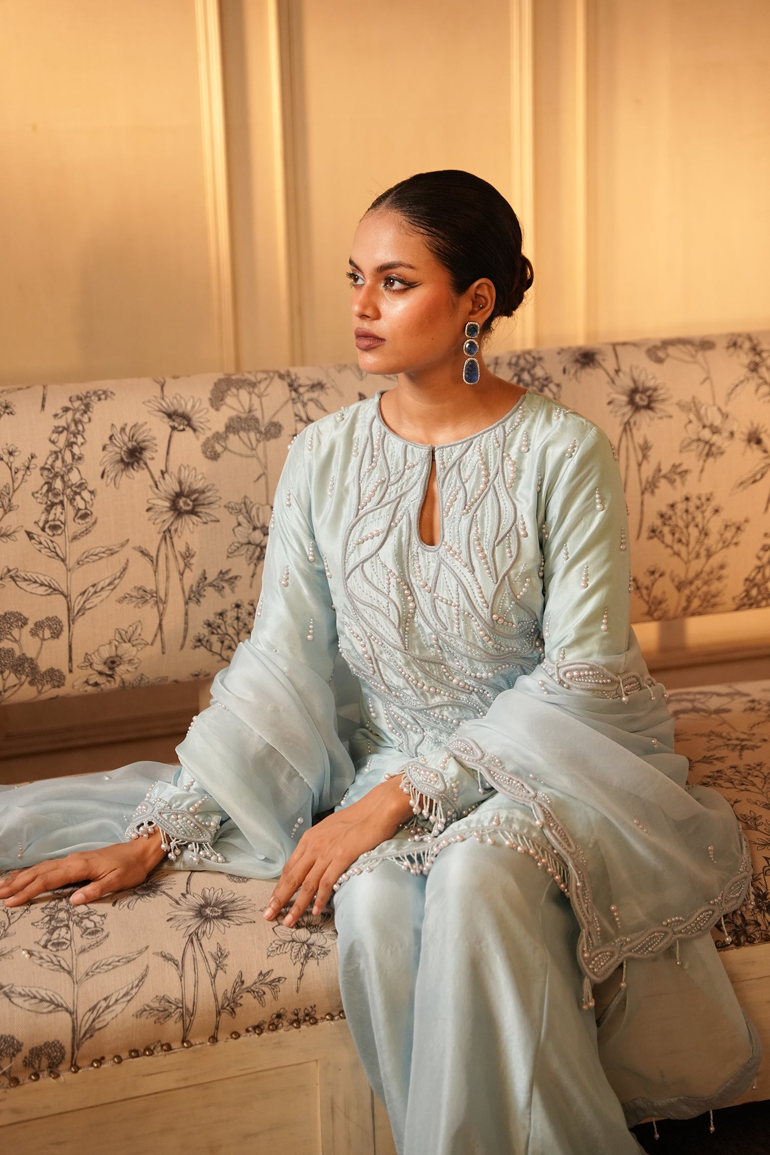 TT Short Kurta With Sharara Pants And Duppatta