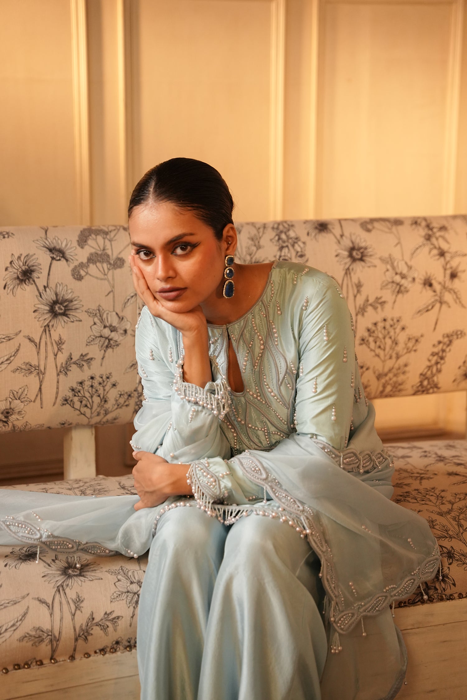 TT Short Kurta With Sharara Pants And Duppatta