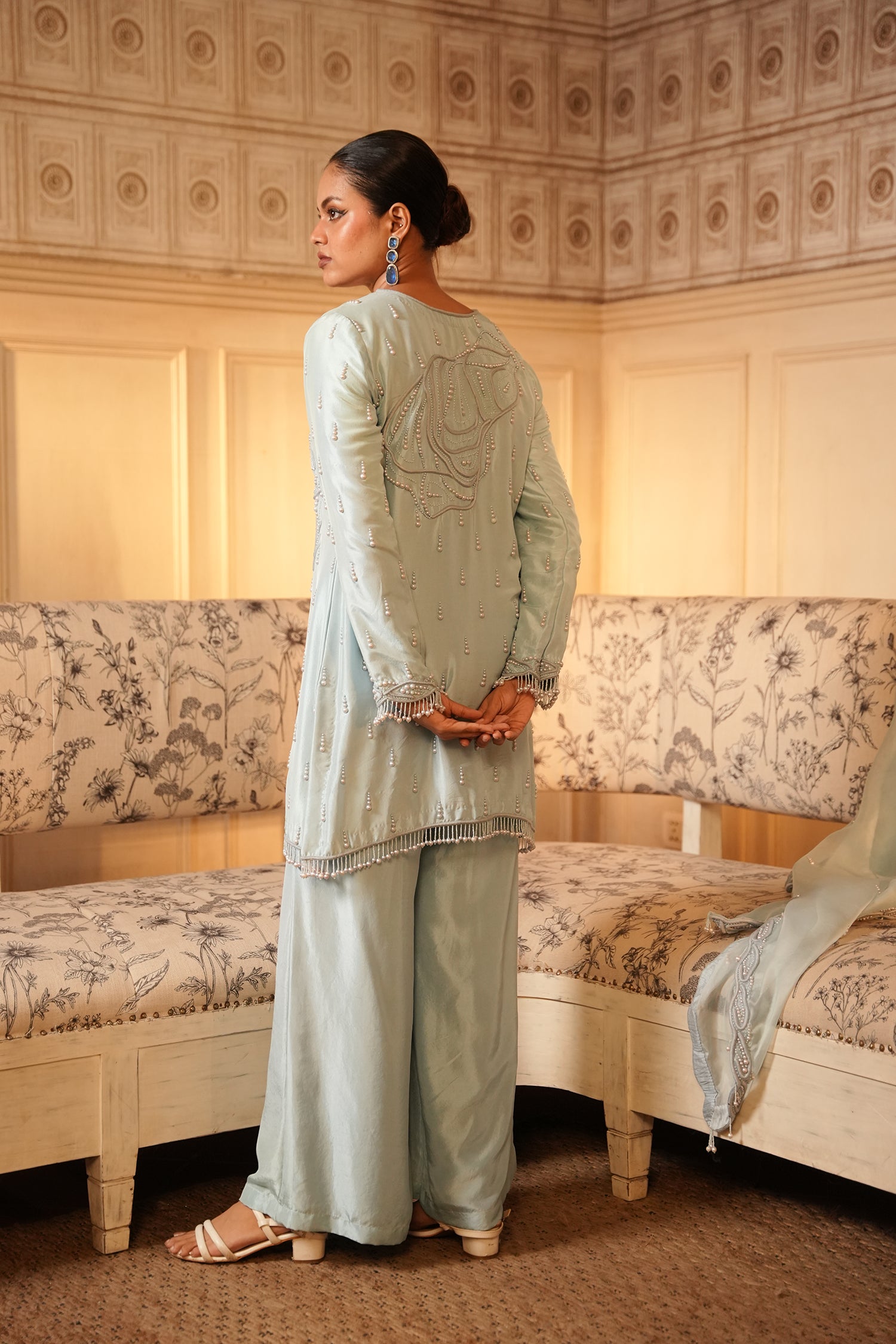 TT Short Kurta With Sharara Pants And Duppatta